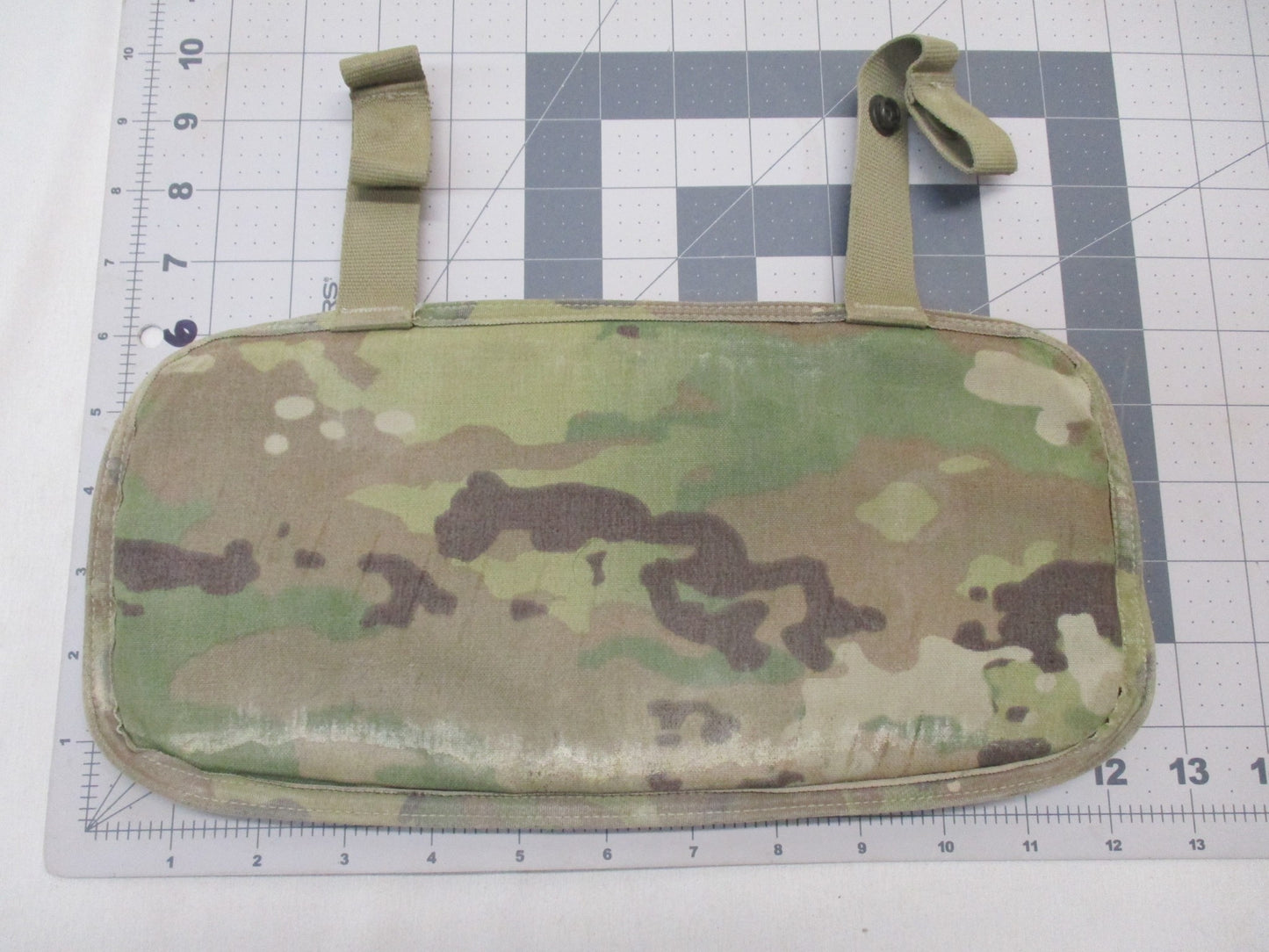 Used Scorpion lower back protector butt pad in Multicam OCP, military-grade armor accessory by Centex Military Gear.