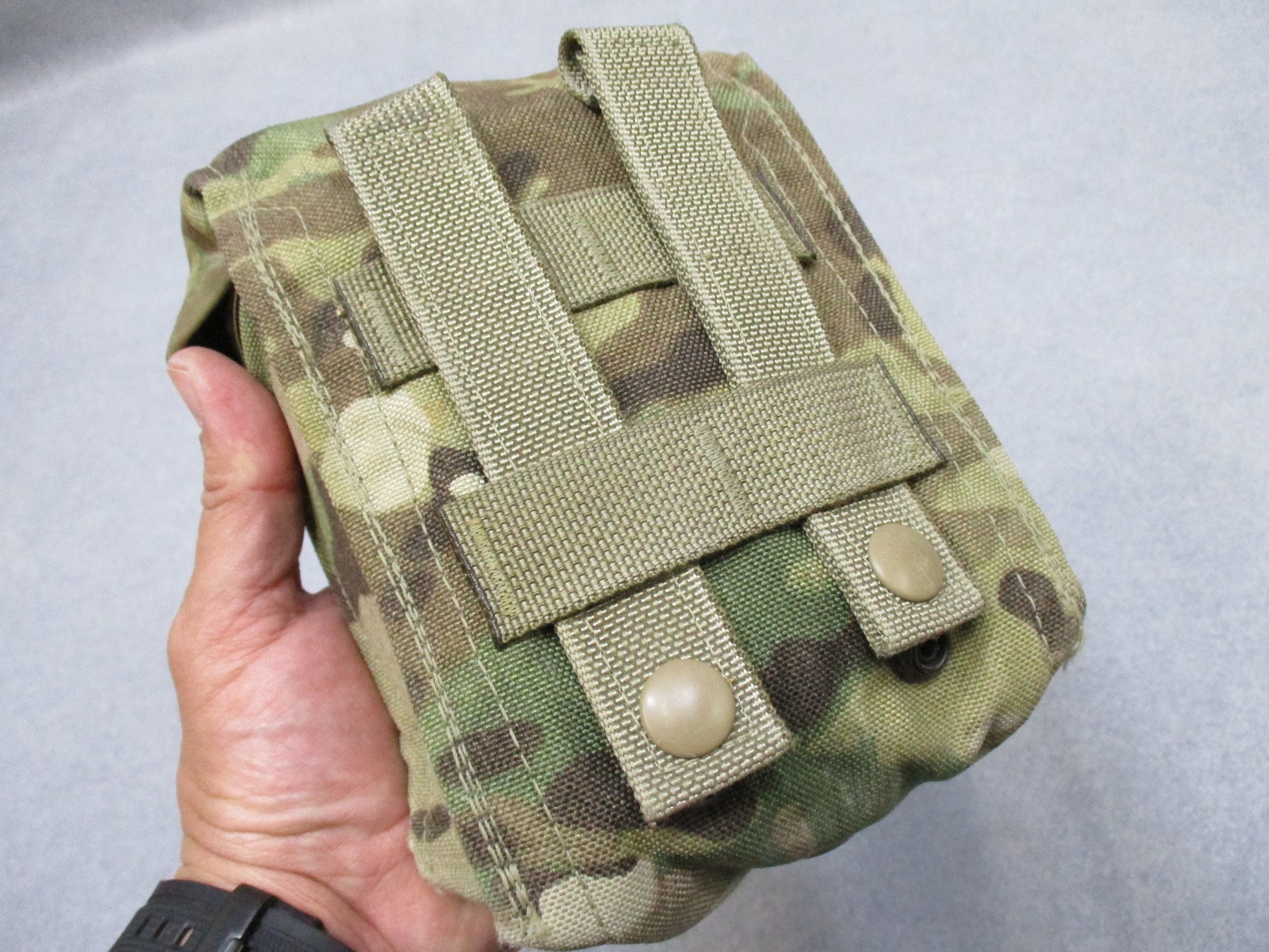 USGI Multicam IFAK pouch by Centex Military Gear with expired medical contents, military-style first aid kit for tactical use