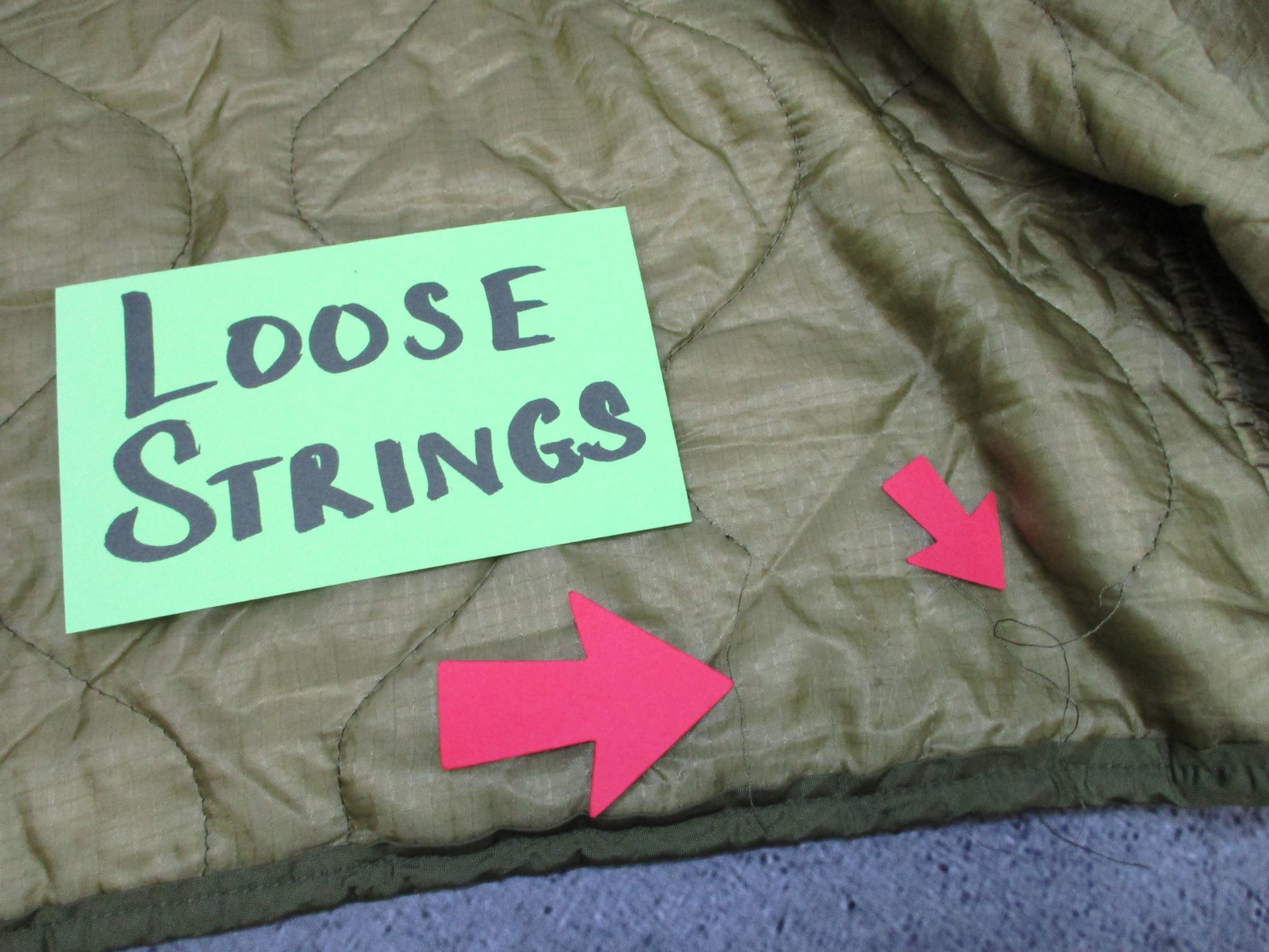 USED ARMY DRMO USGI MILITARY FISHTAIL PARKA LINER OD GREEN QUILTED INSERT SMALL - Centex Military Gear