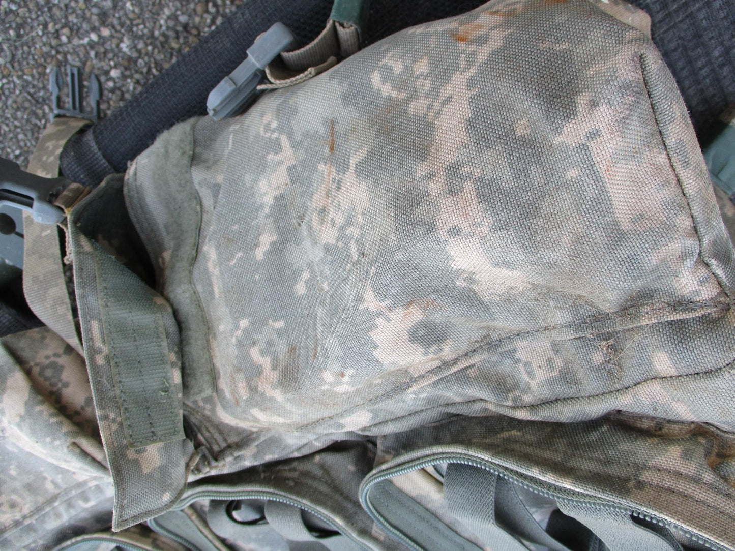 Centex Military Gear NAR Talon II 90C medical litter with carry bag, foldable ACU camouflage, used army stretcher for emergency transport