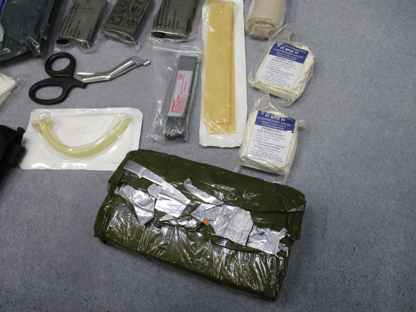 OD Green Trifold CLS Bag w/ Medical Supplies USGI Surplus First Aid Kit Stocked