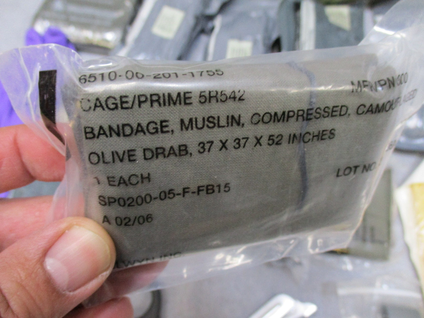 OD Green Trifold CLS Bag w/ Medical Supplies USGI Surplus First Aid Kit Stocked