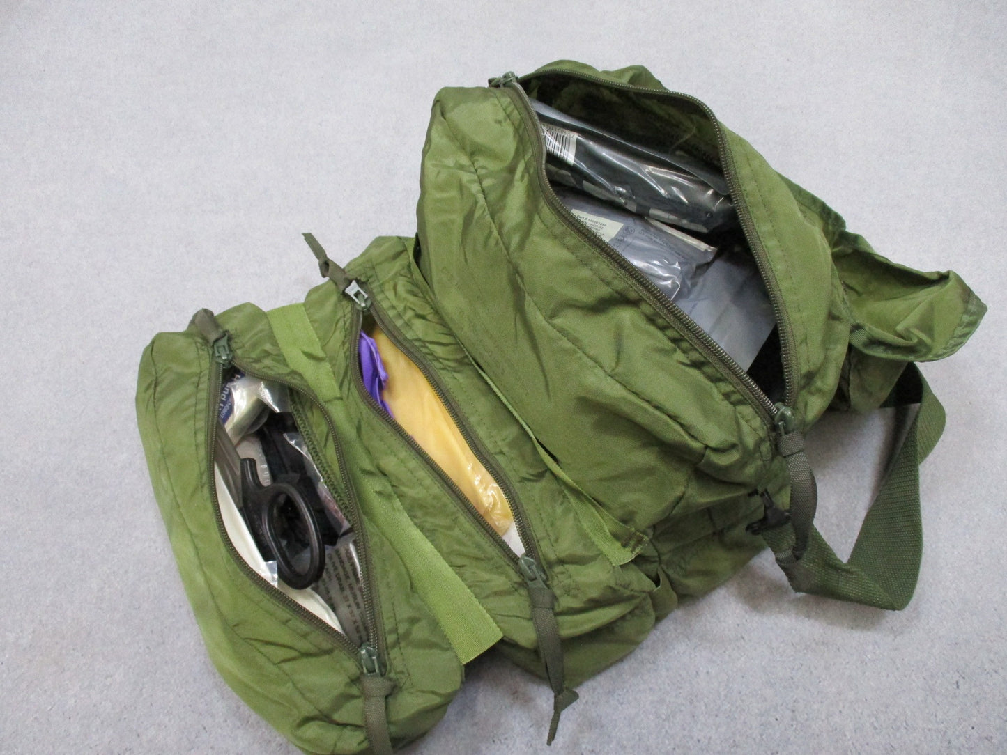 OD Green Trifold CLS Bag w/ Medical Supplies USGI Surplus First Aid Kit Stocked