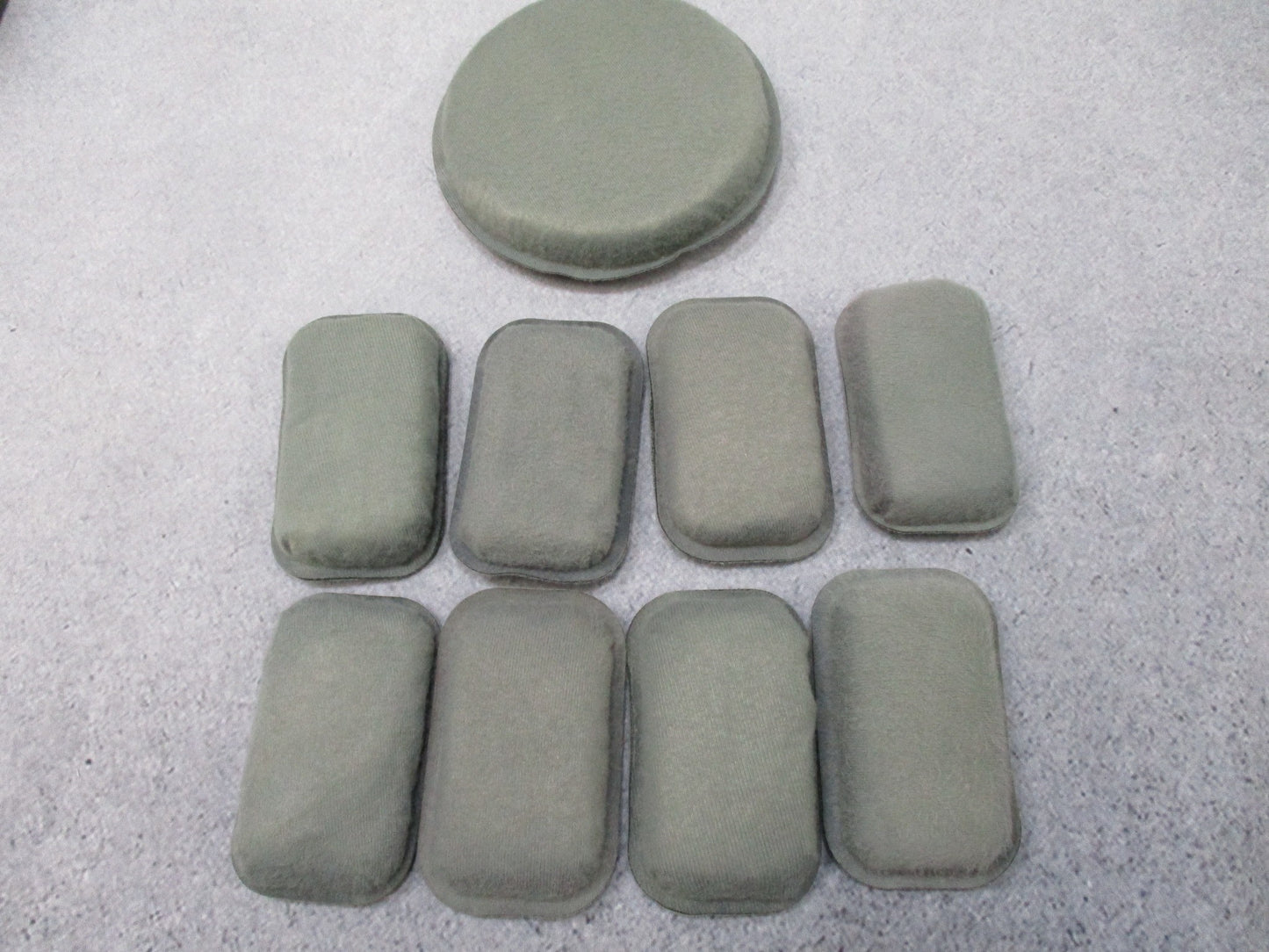 USGI MSA ACH Combat Helmet Large w/ Pads & Chin Strap Military Issue Green