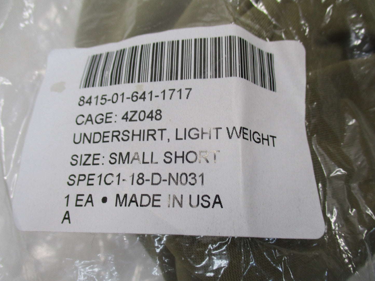 NEW ARMY OCP SILK WEIGHT TOP LEVEL 1 BASE LAYER SHIRT SMALL/SHORT UNDERSHIRT