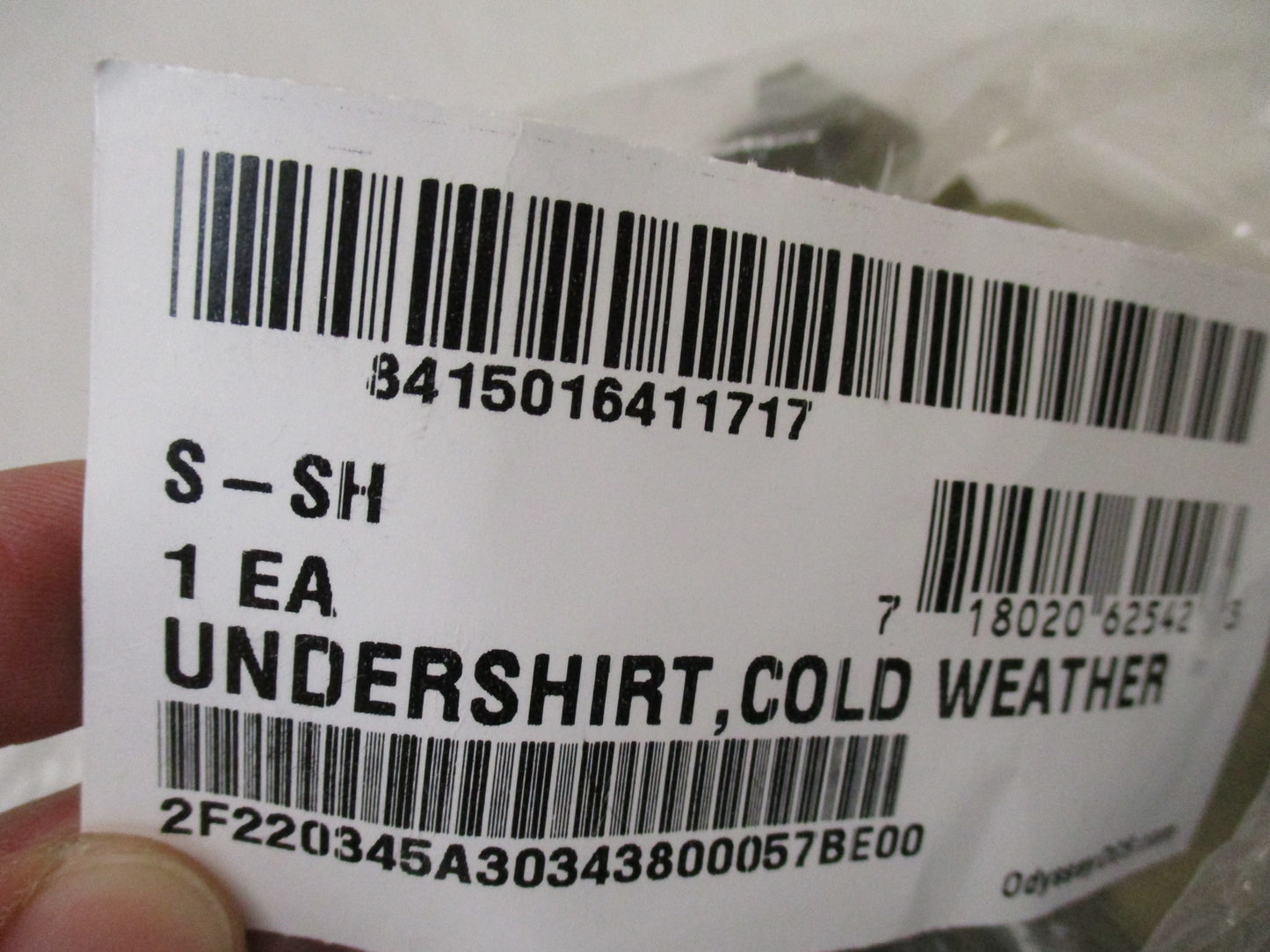 NEW ARMY OCP SILK WEIGHT TOP LEVEL 1 BASE LAYER SHIRT SMALL/SHORT UNDERSHIRT