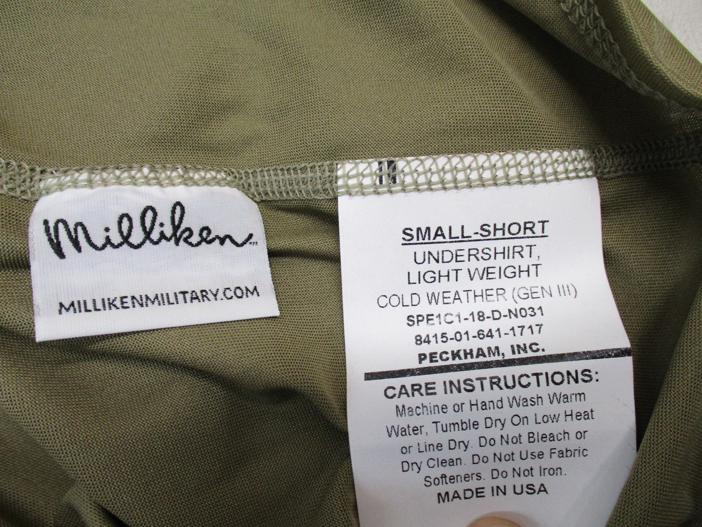 NEW ARMY OCP SILK WEIGHT TOP LEVEL 1 BASE LAYER SHIRT SMALL/SHORT UNDERSHIRT