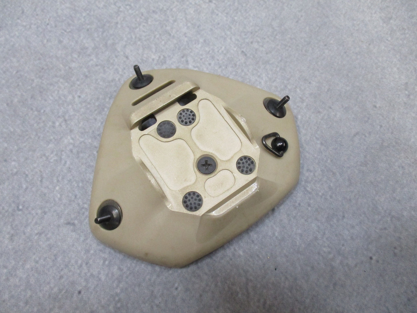 Used NOROTOS 1 or 3 hole shroud NVG mount with Rhino Horn base plate bracket, compatible with Centex Military Gear equipment.