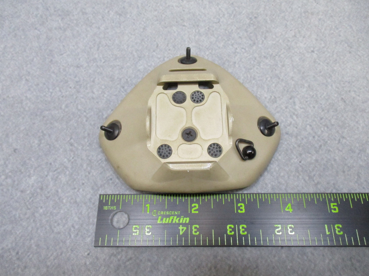 Used NOROTOS 1 or 3 hole shroud NVG mount Rhino horn base plate bracket, suitable for military night vision gear.