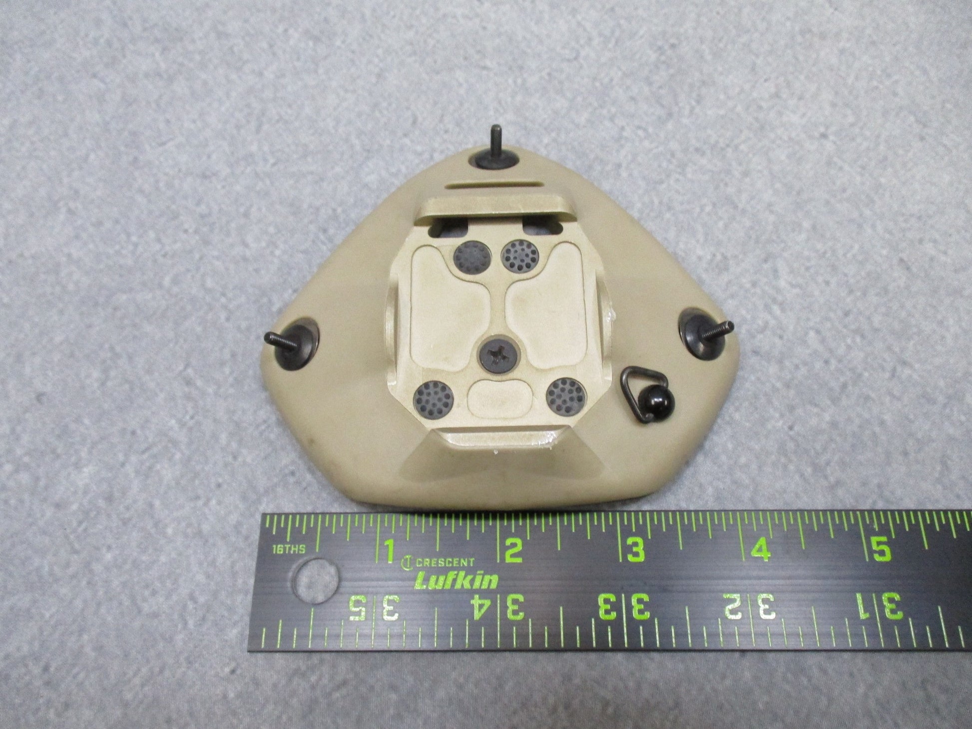 Used NOROTOS 1 or 3 hole shroud NVG mount Rhino horn base plate bracket, suitable for military night vision gear.