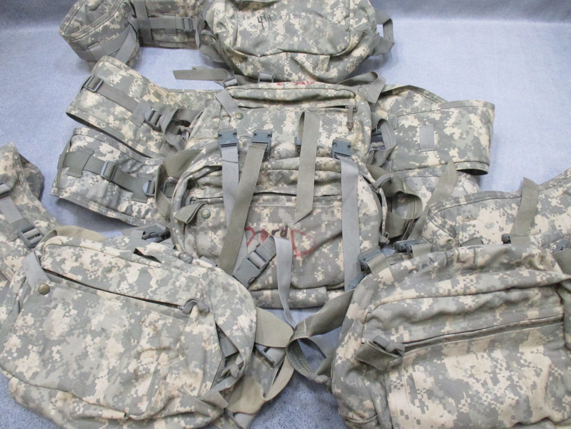 Empty USGI CLS Medical Bag in ACU Digital camouflage by Centex Military Gear, used for army combat lifesaver supplies.
