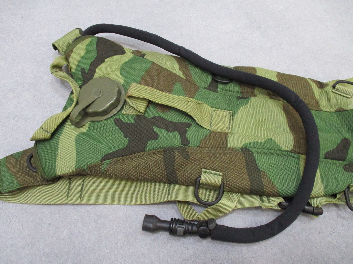Centex Military Gear Camelbak 3L Woodland BDU hydration pack with outdoor backpack design and thermobak features.
