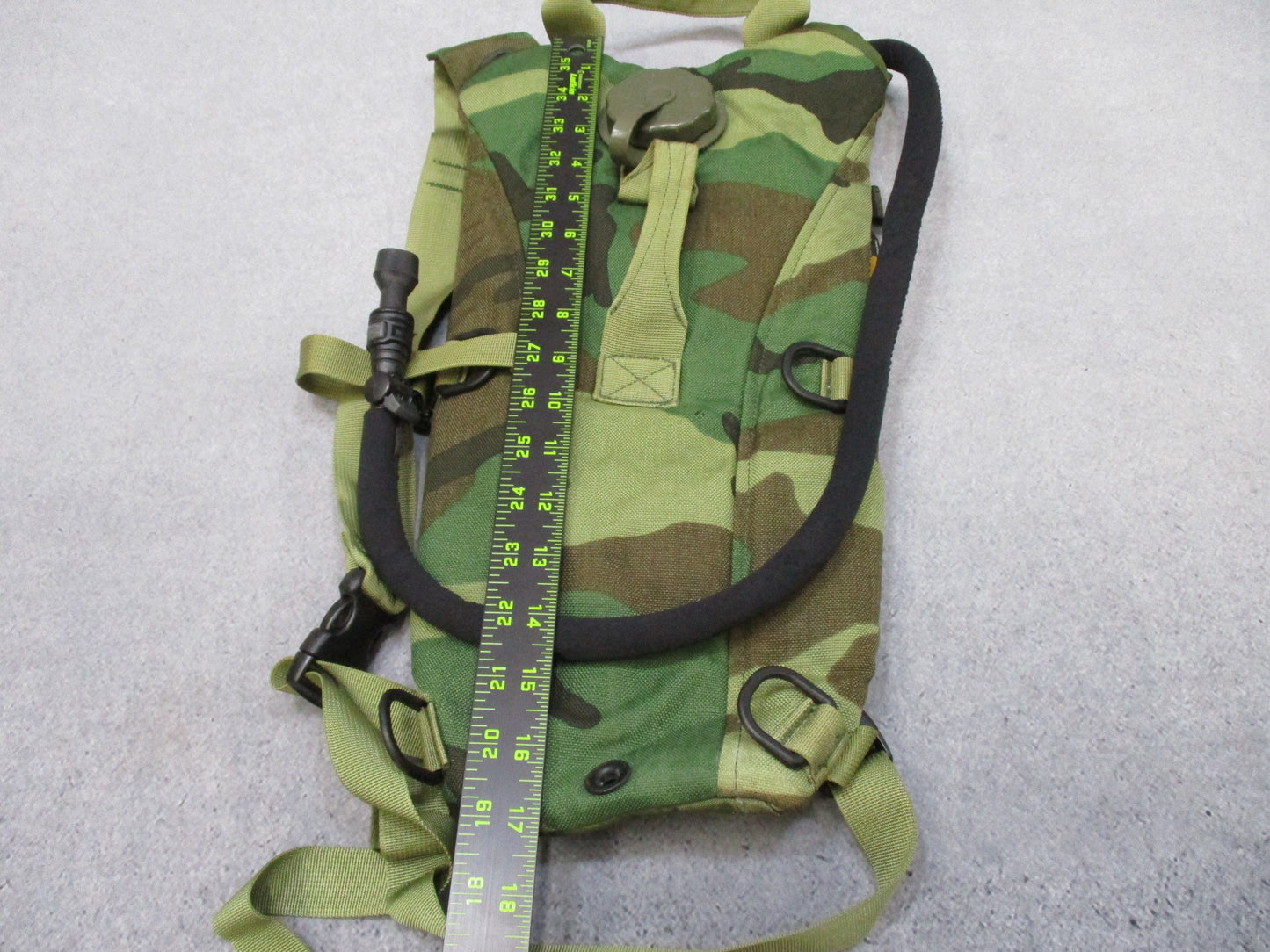 Centex Military Gear Camelbak 3L Woodland M81 hydration pack with outdoor backpack and Thermobak system, camouflage design.