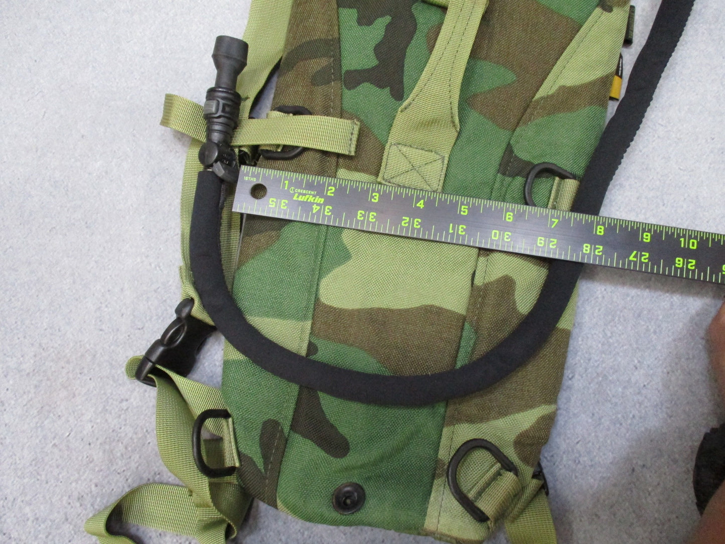 Centex Military Gear Camelbak 3L Woodland M81 hydration pack with outdoor backpack and Thermobak for military and outdoor use.