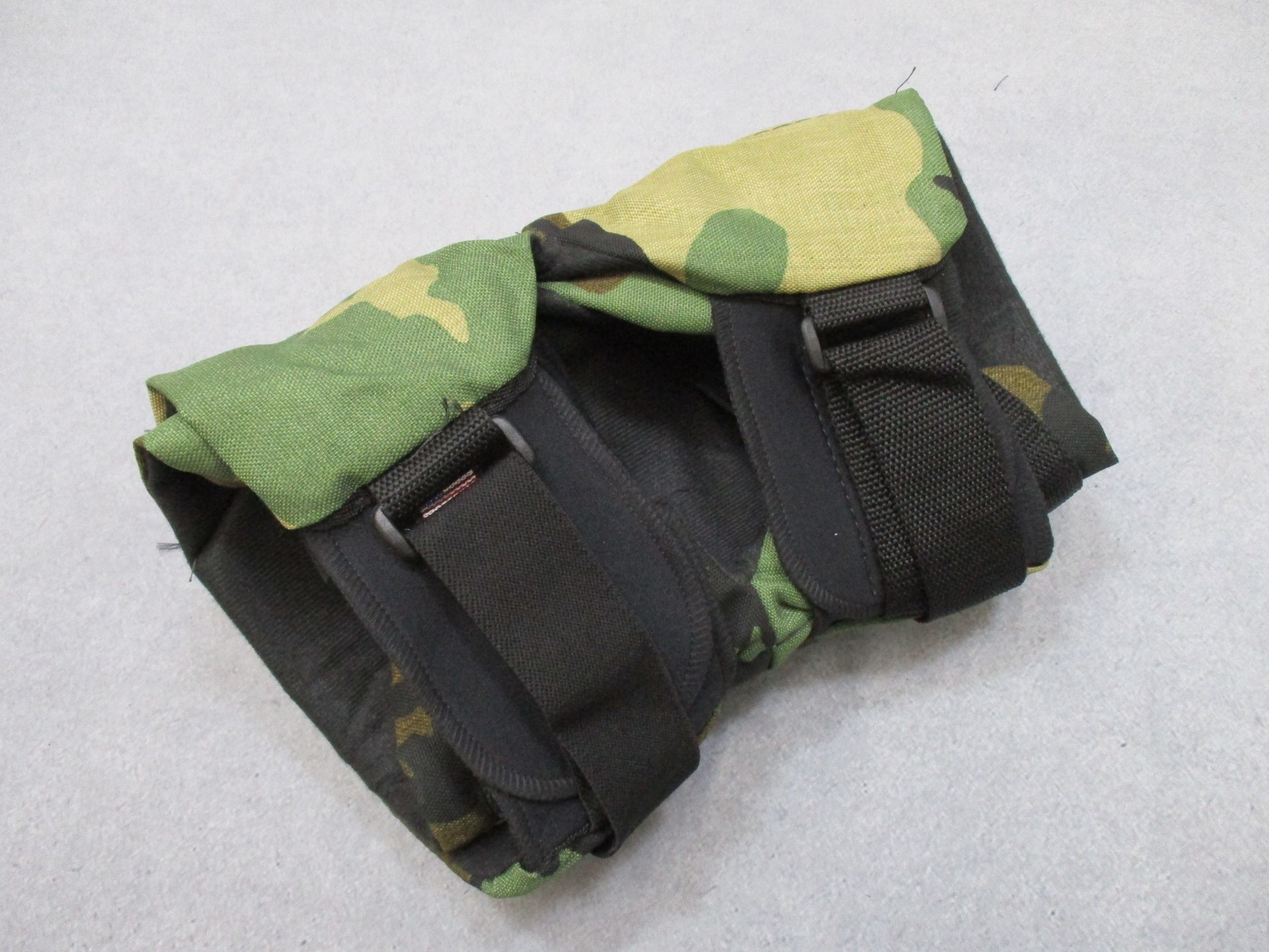 Centex Military Gear BIJAN'S BPE military knee pad set with thick, heavy-duty tactical pads in woodland camouflage, large size