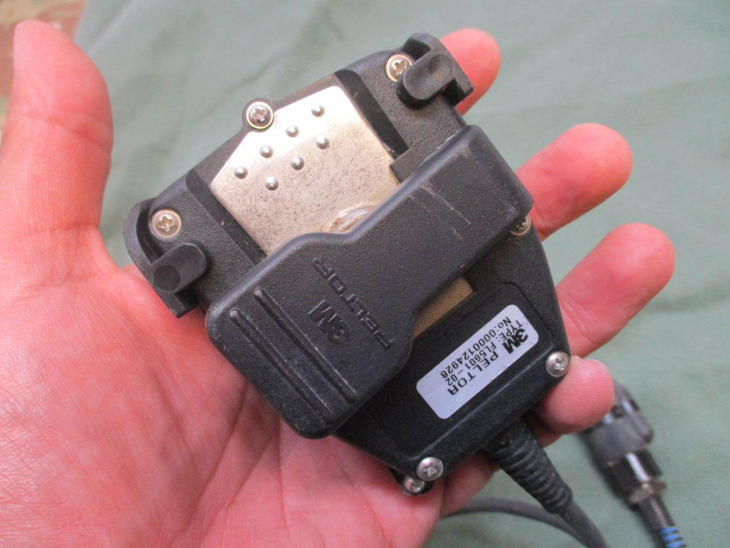 USED PELTOR PTT SWITCH PUSH BUTTON SINGLE COMMS TACTICAL RADIO HEADSET 6-PIN - Centex Military Gear