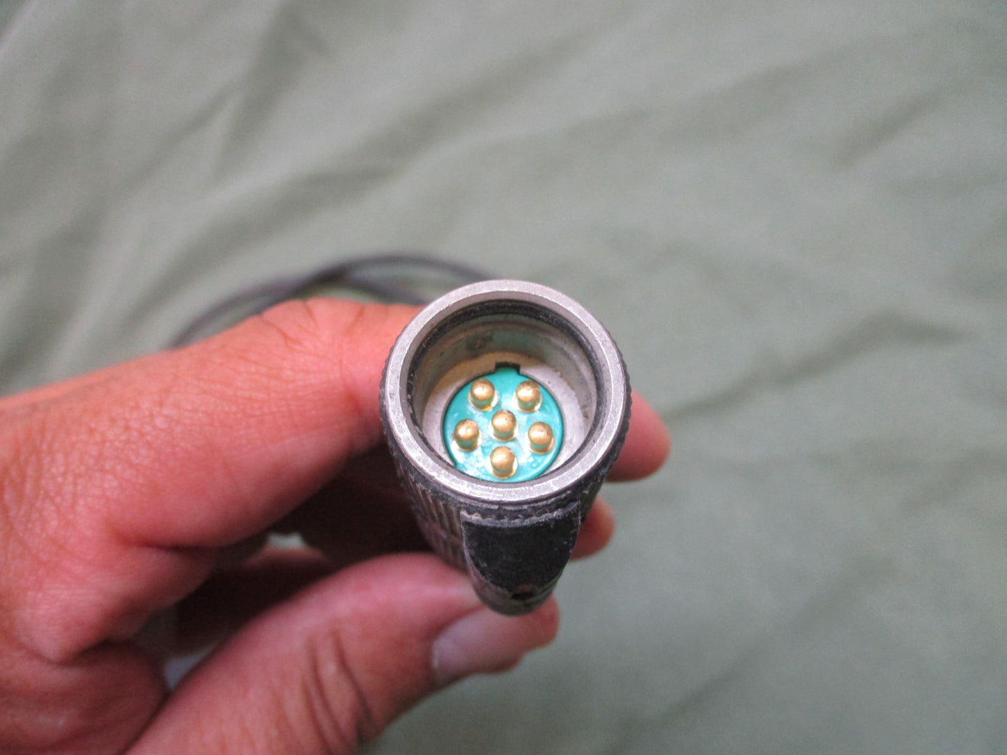 USED PELTOR PTT SWITCH PUSH BUTTON SINGLE COMMS TACTICAL RADIO HEADSET 6-PIN - Centex Military Gear