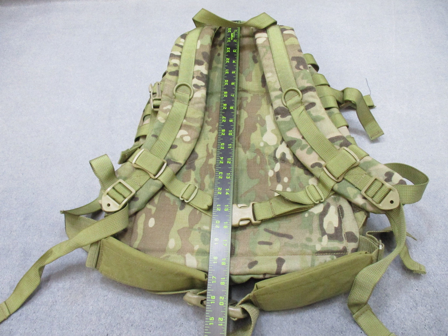 USGI AWS 3-Day Assault Pack by Centex Military Gear in Multicam with MOLLE webbing and multiple compartments.