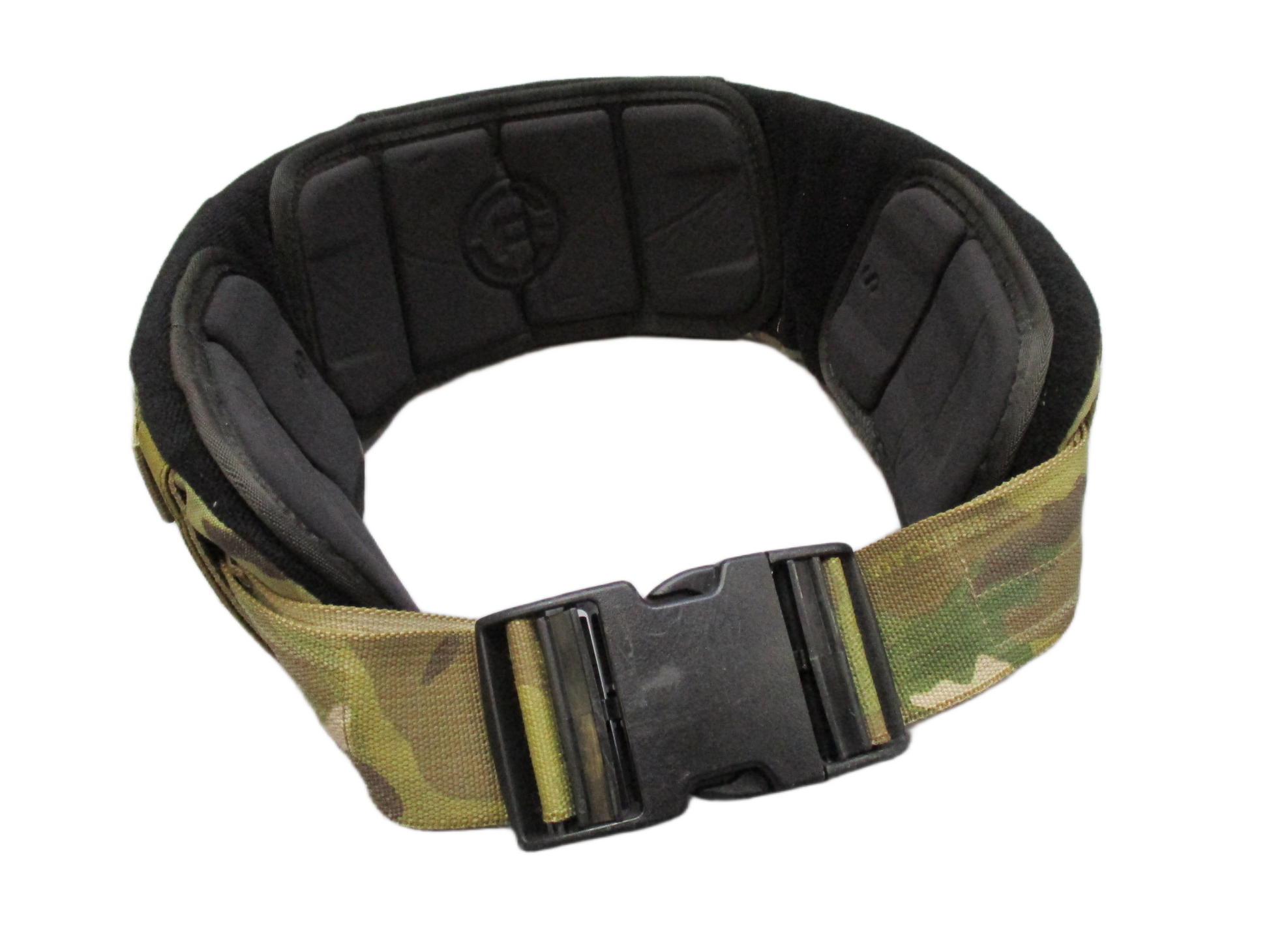 Centex Military Gear Crye Precision Multicam padded battle belt with MOLLE tactical war belt, small size, durable and versatile.