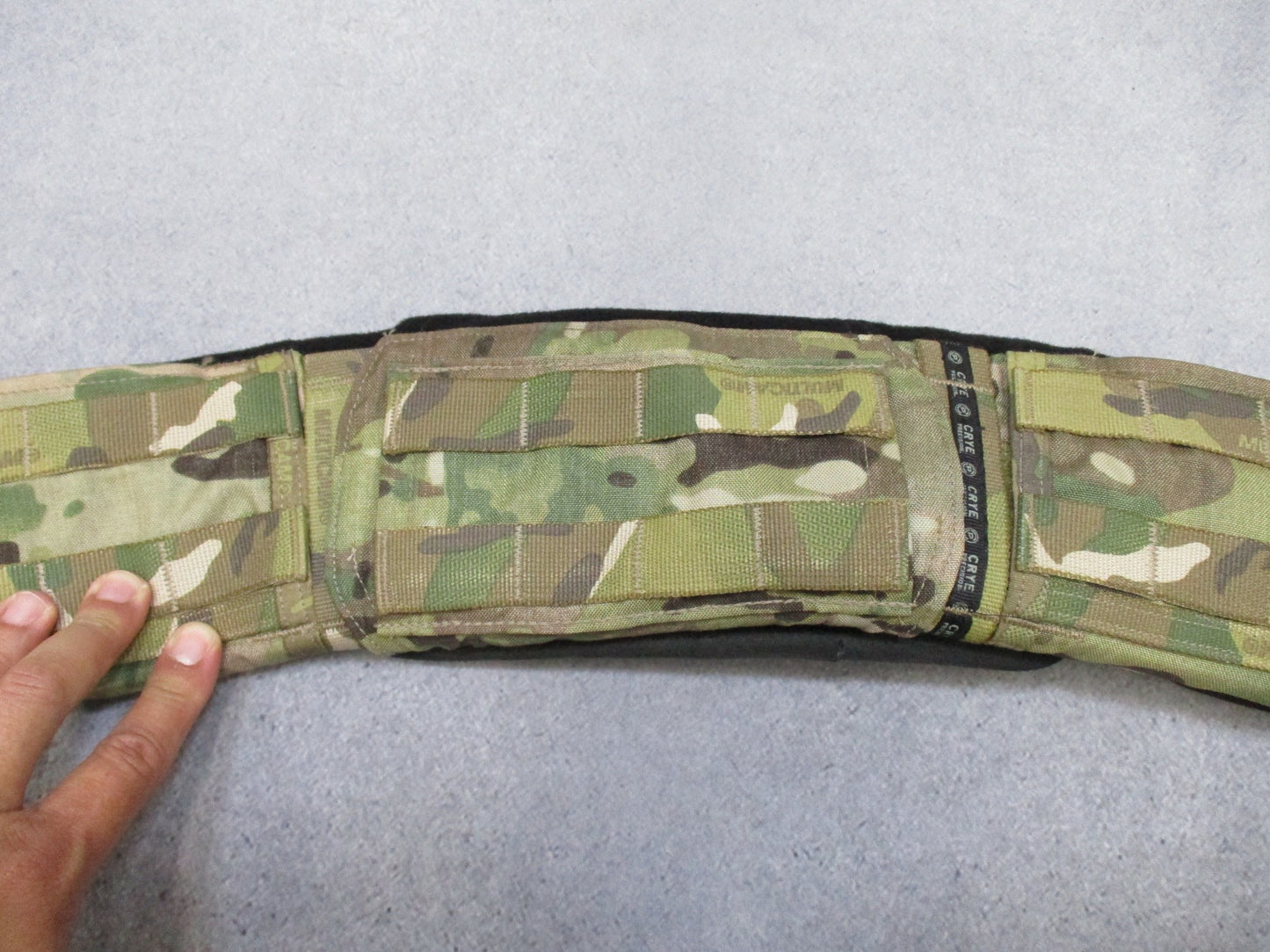 Crye Precision Multicam Padded Battle Belt Small MOLLE Tactical War Belt - Centex Military Gear