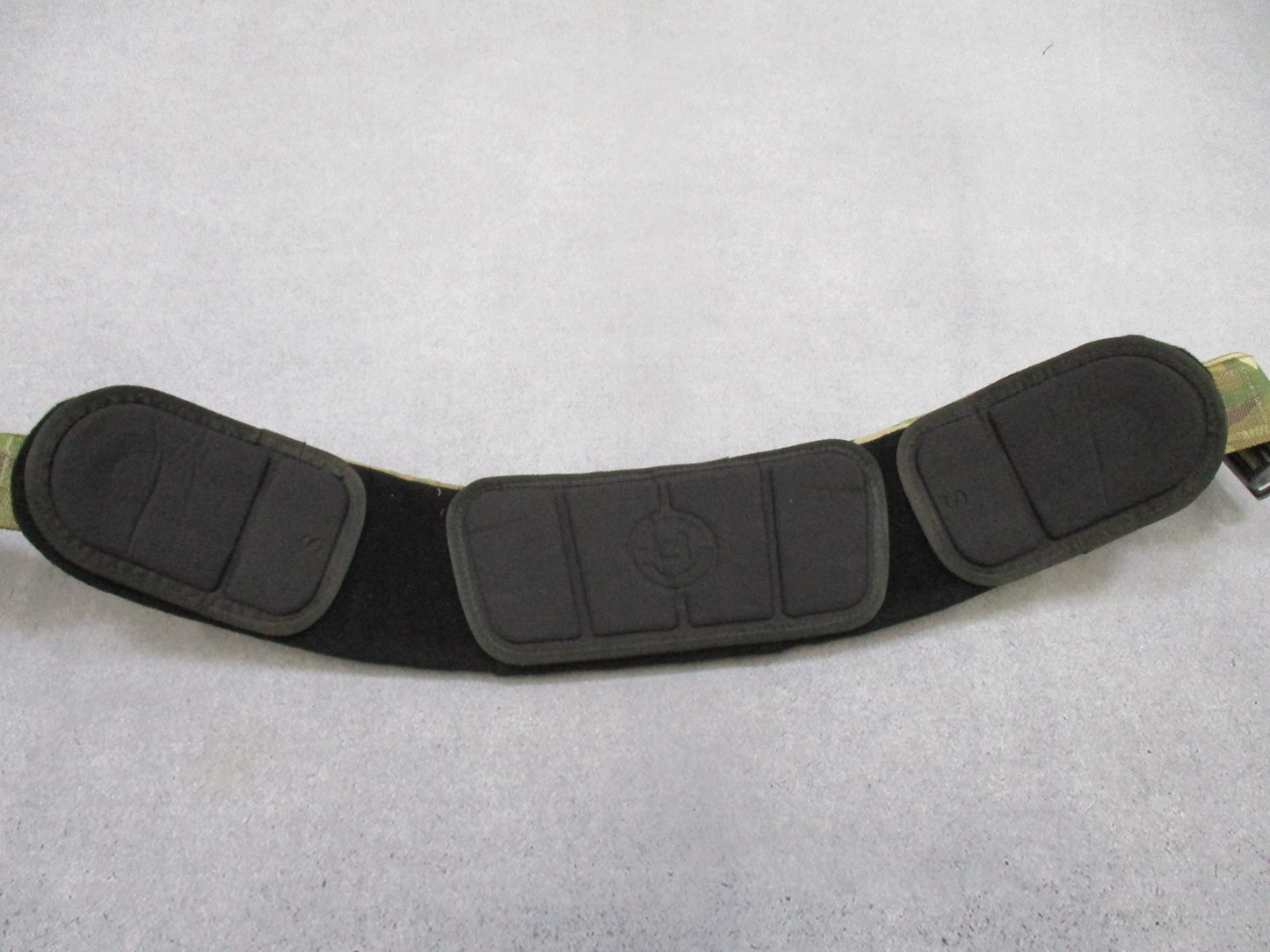 Centex Military Gear Crye Precision Multicam padded battle belt with MOLLE attachments, small size, tactical war belt for combat gear.