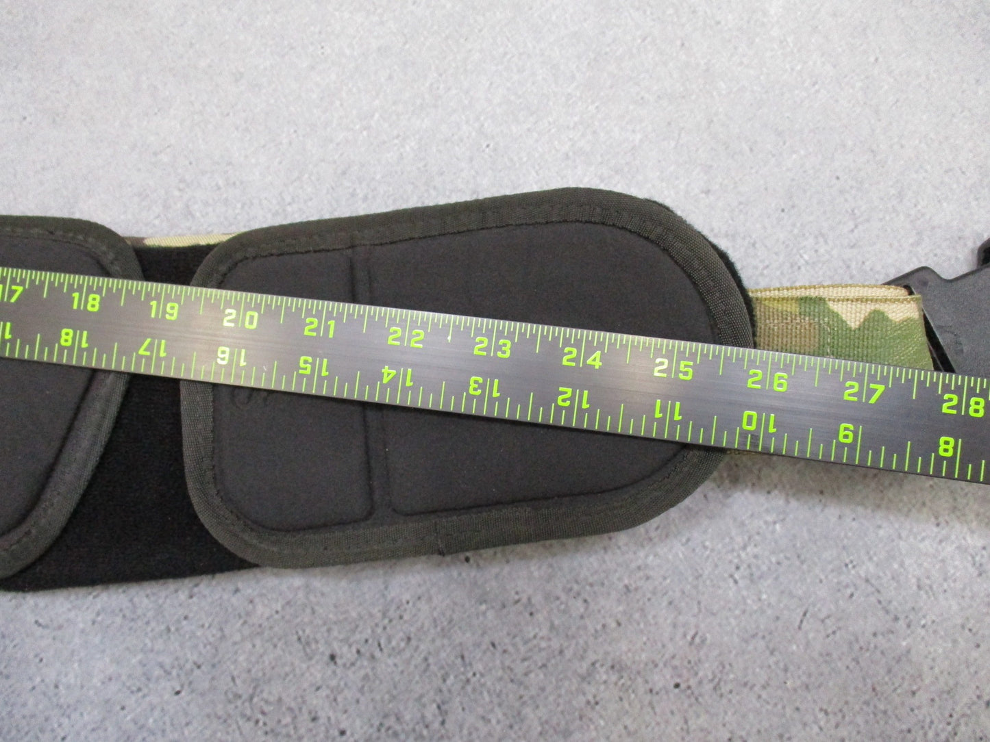 Crye Precision Multicam padded MOLLE battle belt in small size featuring tactical design and durable construction.