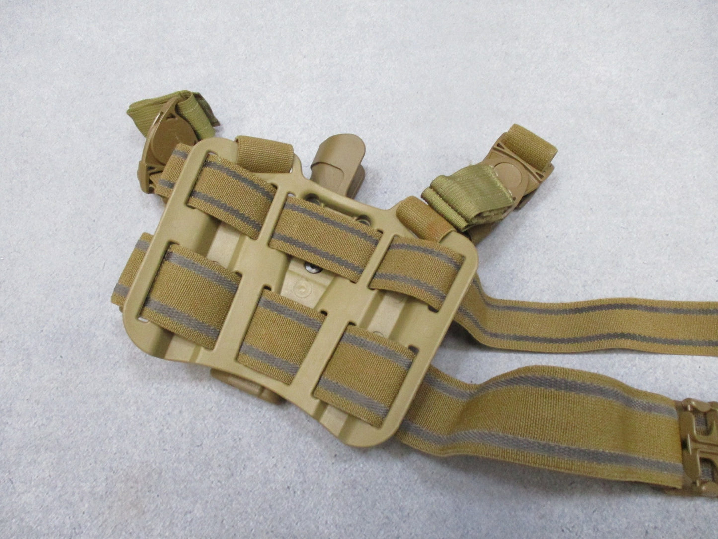 Blackhawk SERPA CQC thigh holster for Beretta 92/96, tactical design, right hand, in coyote tan, by Centex Military Gear