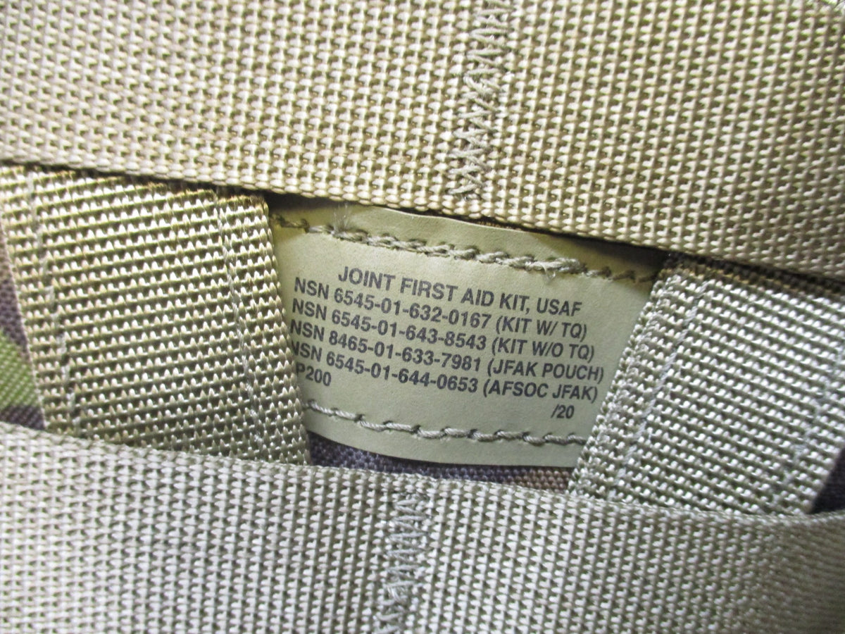 NEW ARMY AIR FORCE OCP IFAK FIRST AID KIT JFAK CAT TOURNIQUET QUIKCLOT ...