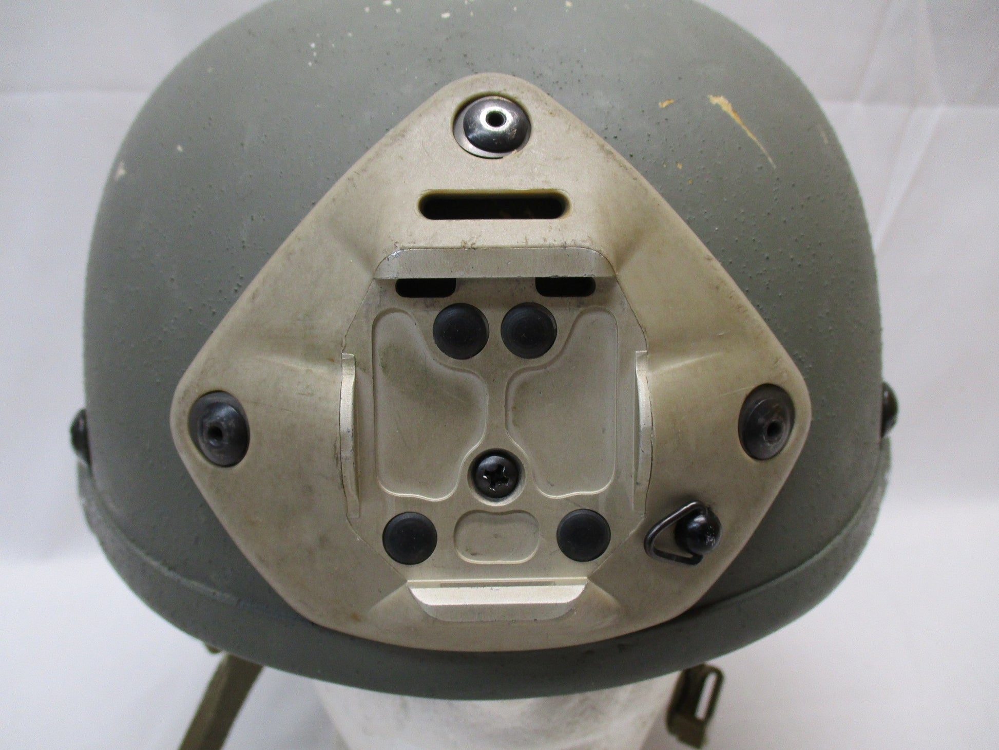 Used NOROTOS 1 or 3 Hole Shroud NVG Mount Rhino Horn Base Plate Bracket with Centex Military Gear for tactical night vision equipment.