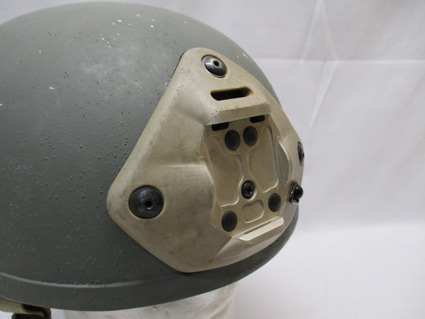 Used Centex Military Gear NOROTOS 1 or 3 hole shroud NVG mount with Rhino Horn base plate bracket, showing mounting interface and hardware.