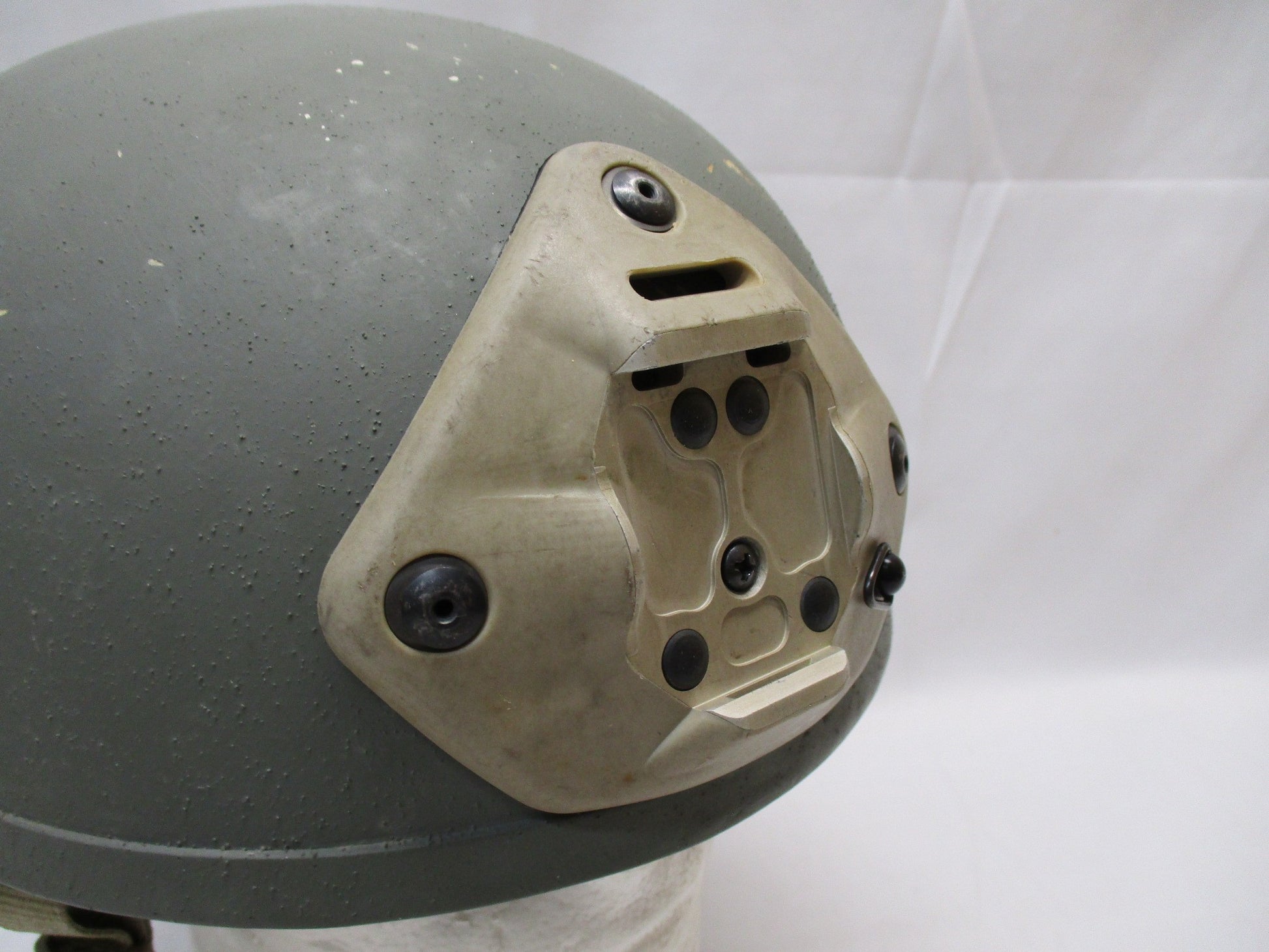 Used Centex Military Gear NOROTOS 1 or 3 hole shroud NVG mount with Rhino Horn base plate bracket, showing mounting interface and hardware.