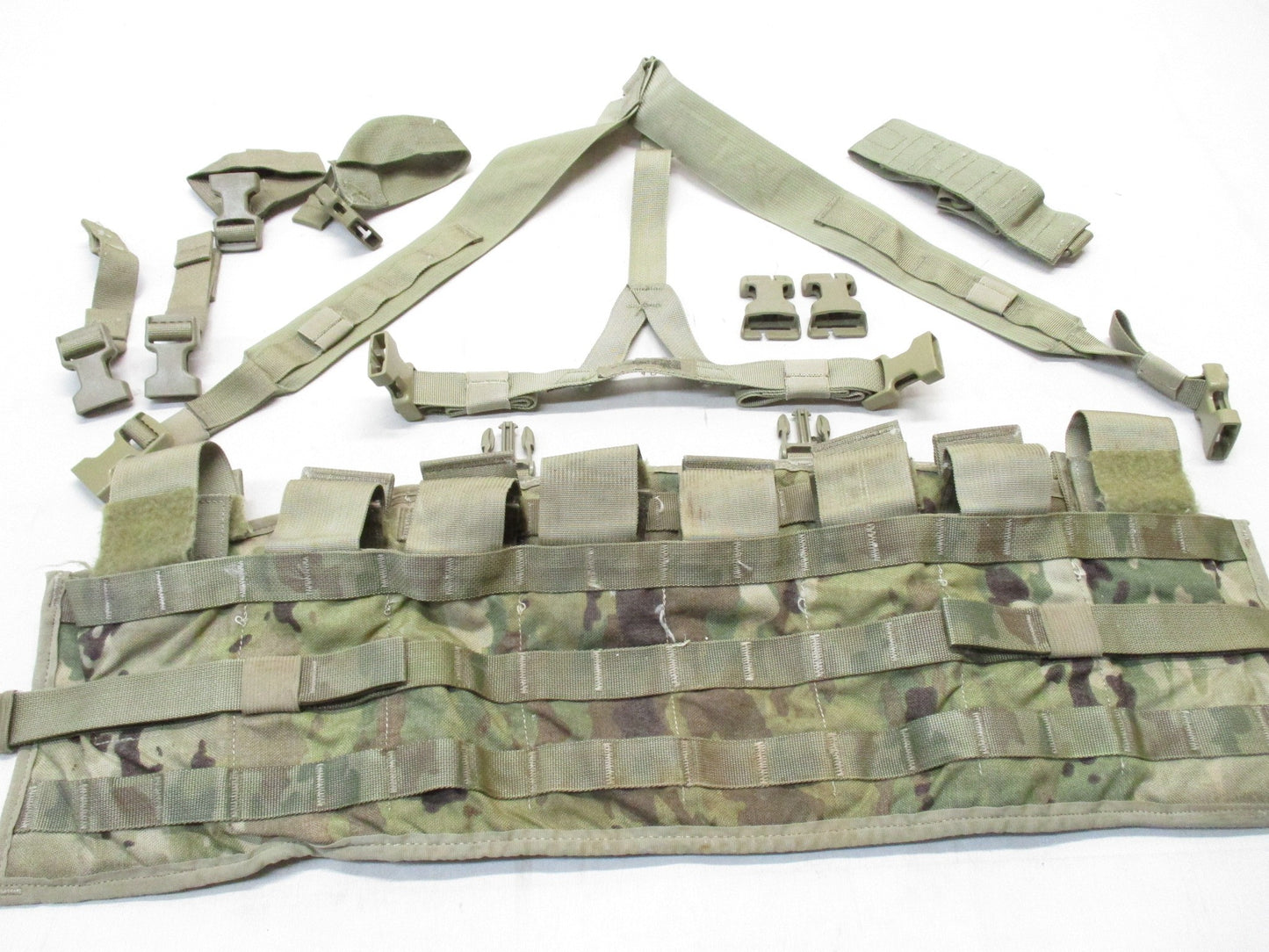 ARMY OCP TACTICAL MOLLE VEST PANEL TAP SCORPION CHEST RIG LOAD CARRIER VEST FLIK