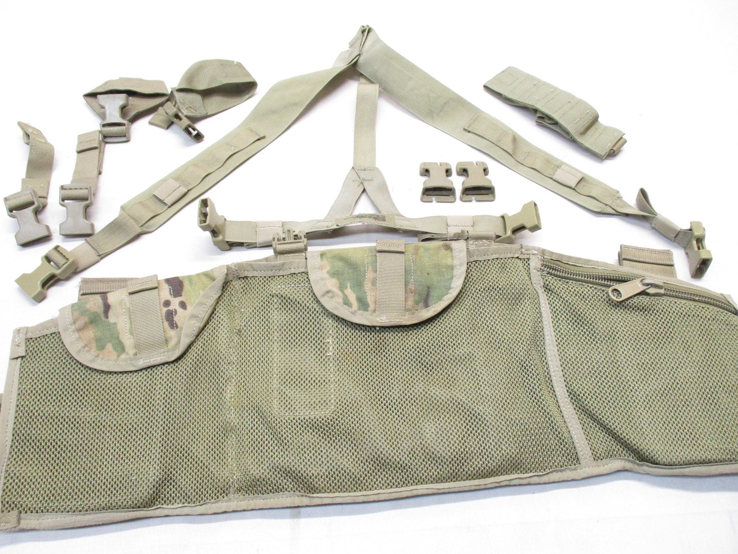 ARMY OCP TACTICAL MOLLE VEST PANEL TAP SCORPION CHEST RIG LOAD CARRIER VEST FLIK