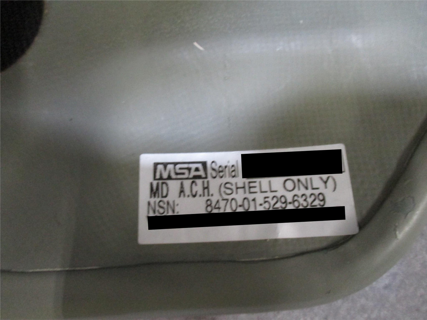 MSA ACH helmet in foliage green with Team Wendy chinstrap and Oregon Aero padding for military protection and comfort.