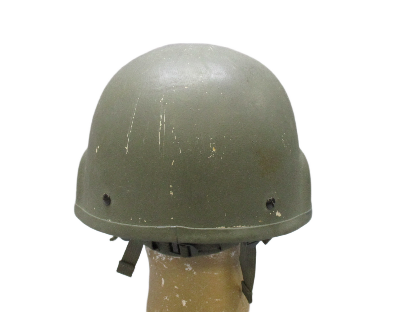 MSA ACH helmet in foliage green with Team Wendy chinstrap and Oregon Aero padding, designed for military and tactical use.