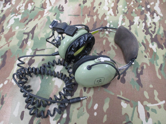 USED DAVID CLARK FLIGHT AIRCREW AVIATION HEADSET W/ BOOM MIC H10-76 EARPHONES