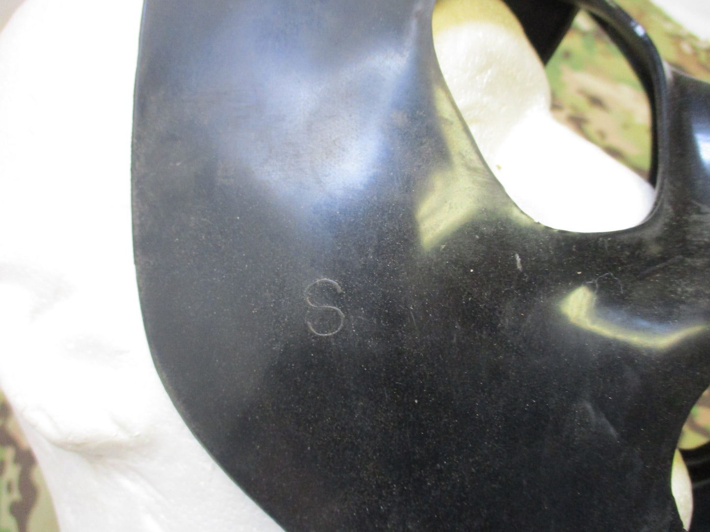 NOS M40 GAS MASK SECOND SKIN REPLACEMENT PARTS BLACK OUTER LAYER FULL FACE SMALL