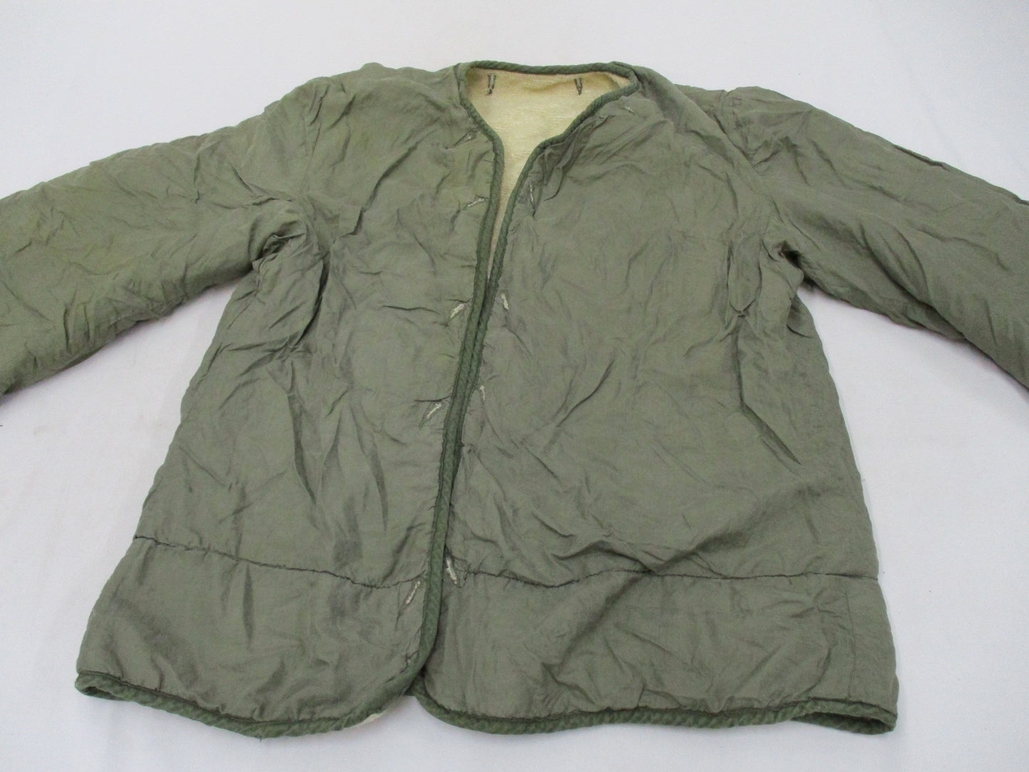 USGI M-1951 MILITARY FIELD JACKET LINER SMALL WOOL INSERT KOREAN WAR OLIVE GREEN - Centex Military Gear