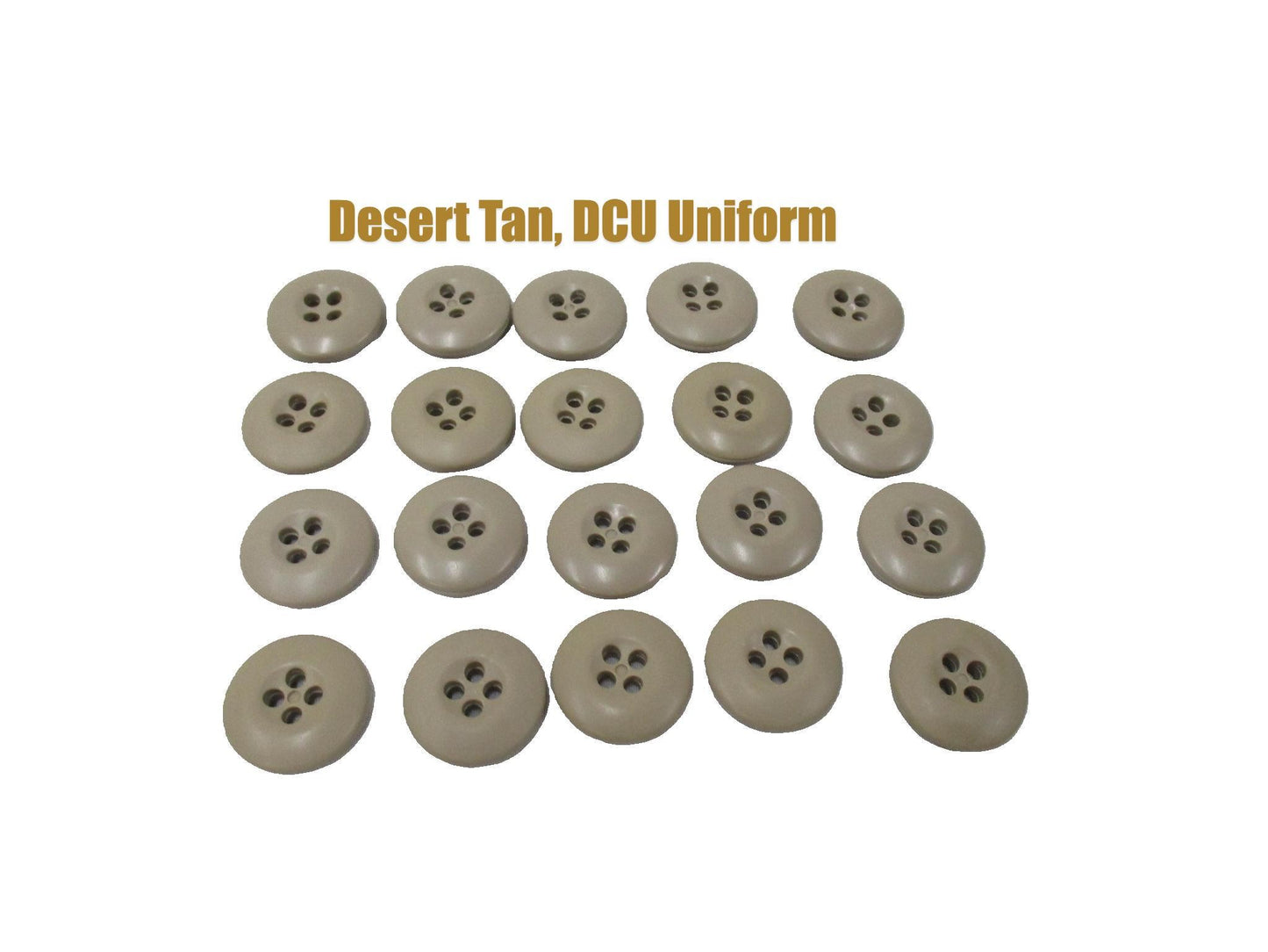 USGI MILITARY BDU COMBAT UNIFORM SEW ON BUTTONS (20) PACK 4 HOLE OCPs FG ACUs - Centex Military Gear