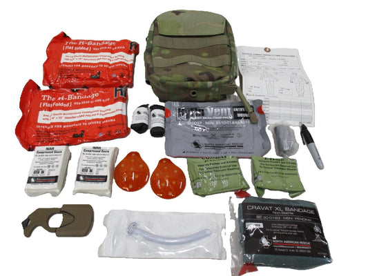 USED ARMY AIR FORCE OCP IFAK FIRST AID KIT JFAK (NO TOURNIQUETS) GAUZE EXP.2025