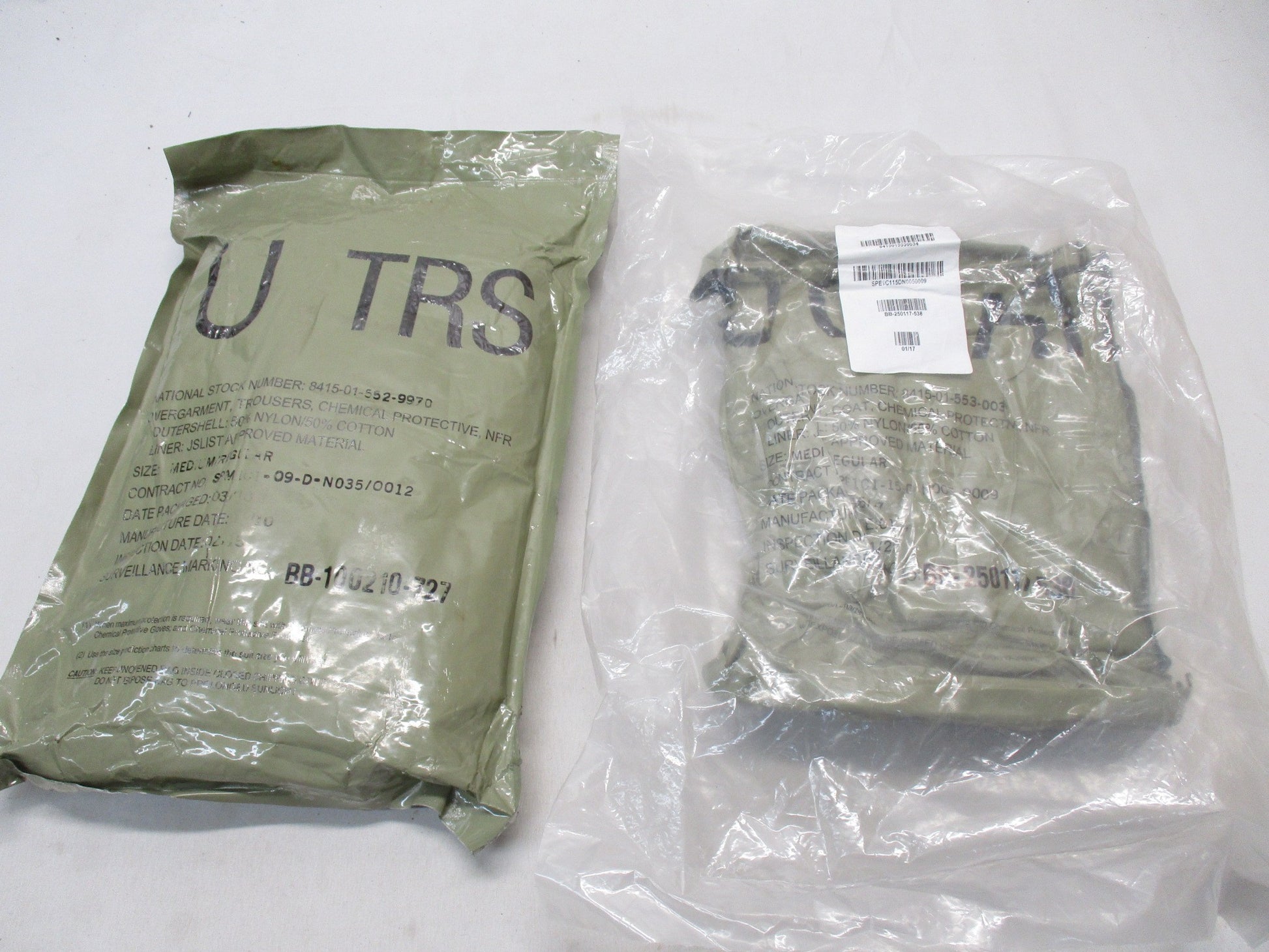 NEW MEDIUM/REGULAR JSLIST CHEMICAL SUIT MOPP NBC JACKET & PANTS CBRN OVERGARMENT - Centex Military Gear