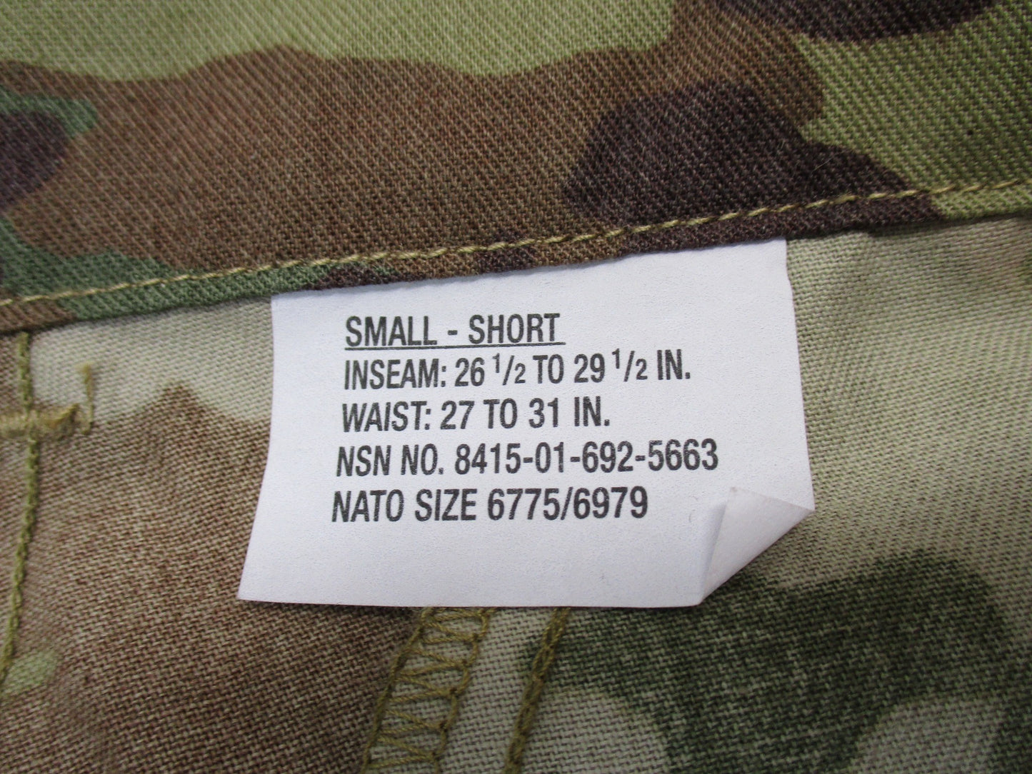 NEW US ARMY FR ADVANCED COMBAT PANTS AIKP READY Small-Short SCORPION OCP Bottoms