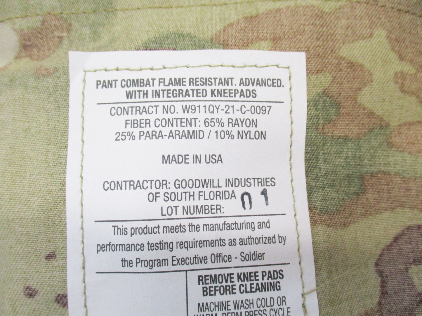 NEW US ARMY FR ADVANCED COMBAT PANTS AIKP READY Small-Short SCORPION OCP Bottoms