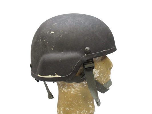 MSA TC 2000 Ballistic Helmet Black Size Large w Pads Chinstrap ACH MICH