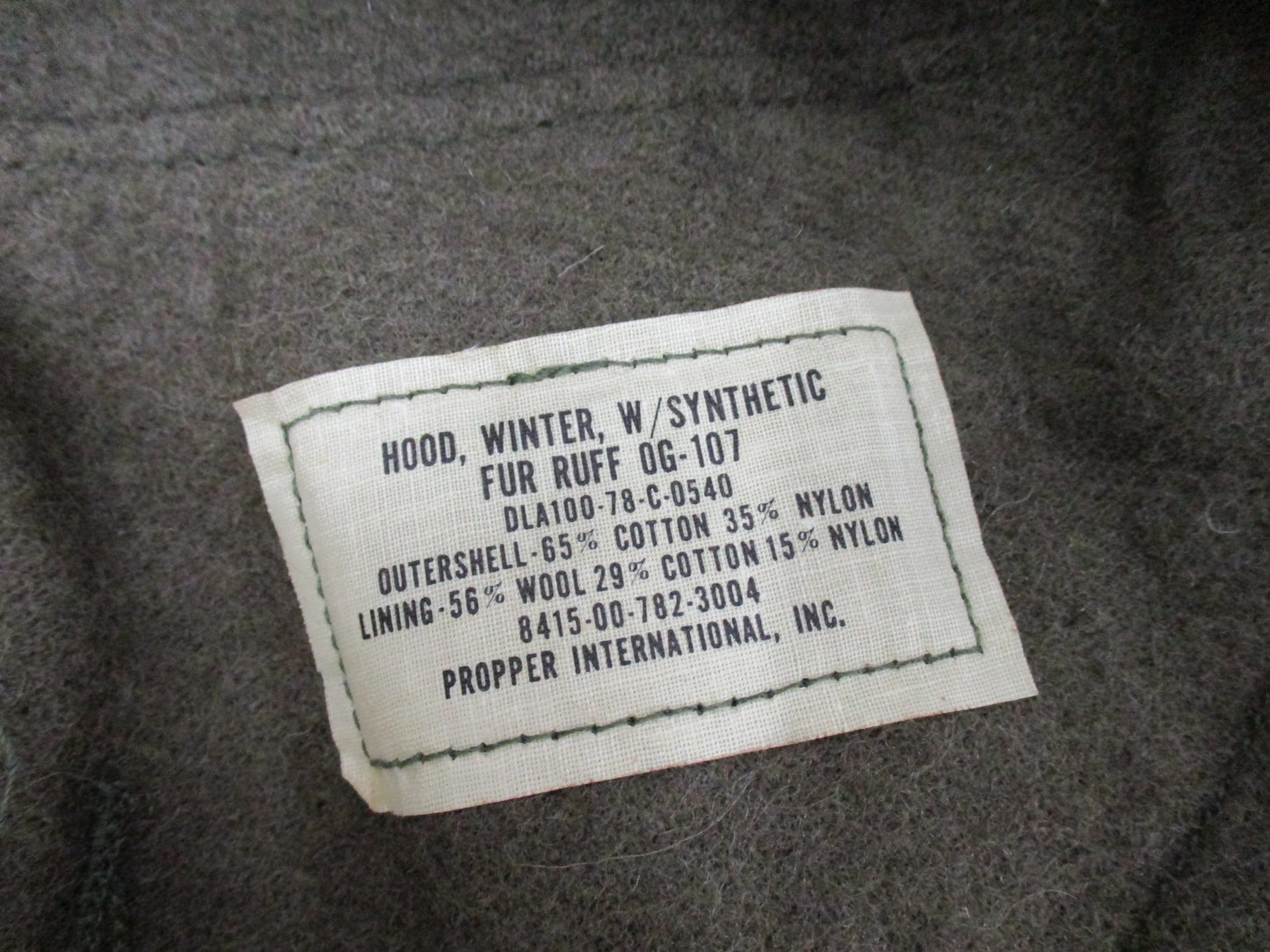 US Military Extreme Cold Weather Hood Synthetic Fur Ruff M-65 M-51 Parka OG-107 - Centex Military Gear