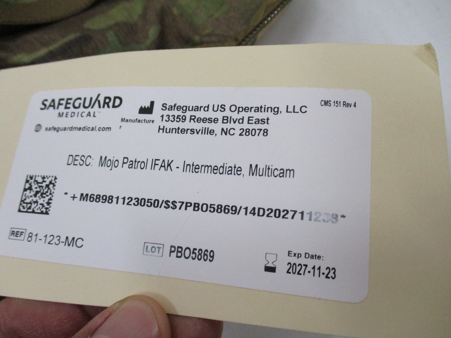 US MILITARY MOJO PATROL IFAK INTERMEDIATE MULTICAM FIRST AID KIT TACTICAL BAG