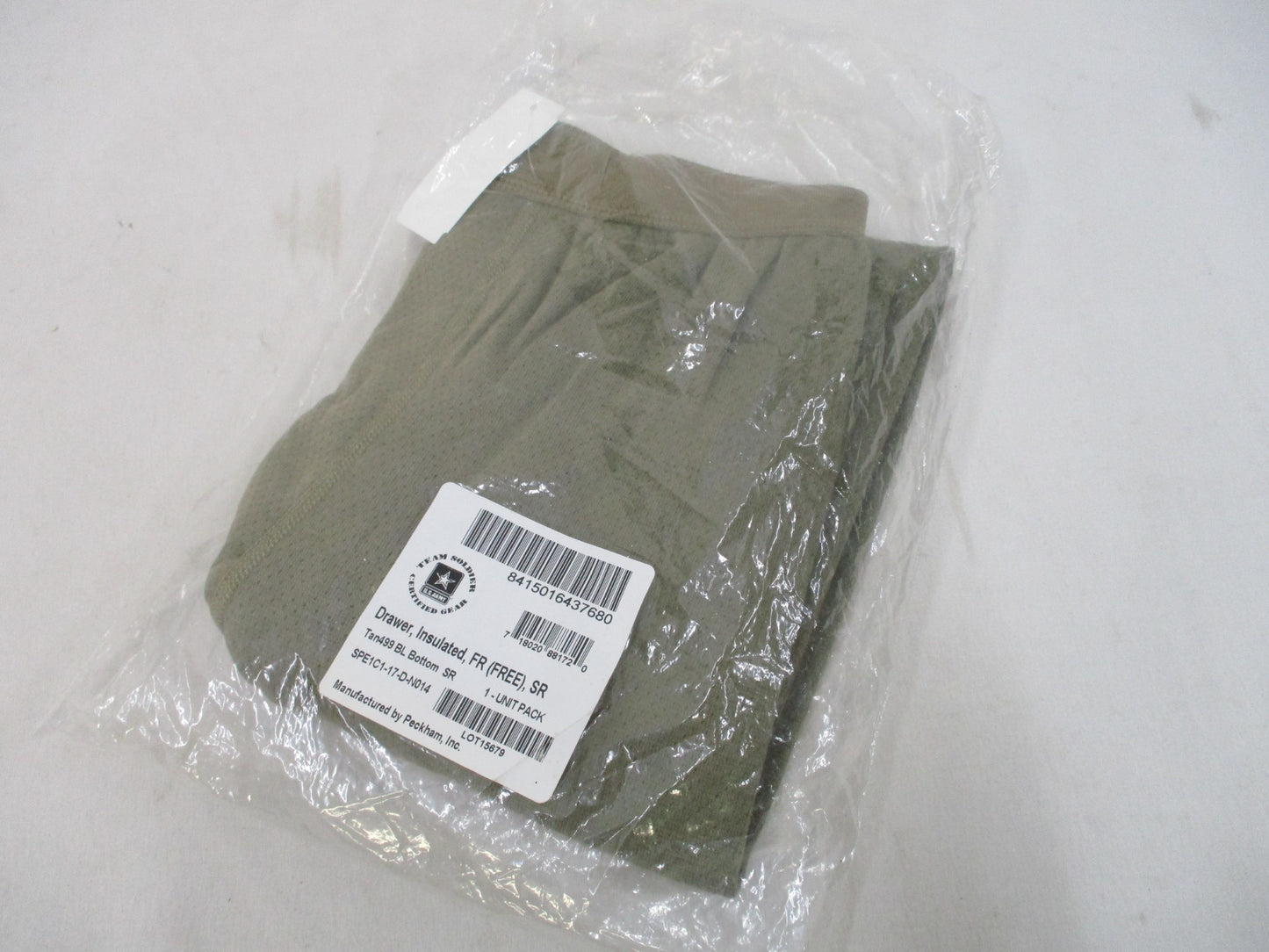 NEW ARMY OCP MOISTURE WICKING FLAME RESISTANT BASE LAYER DRAWER SIZE SMALL/REG