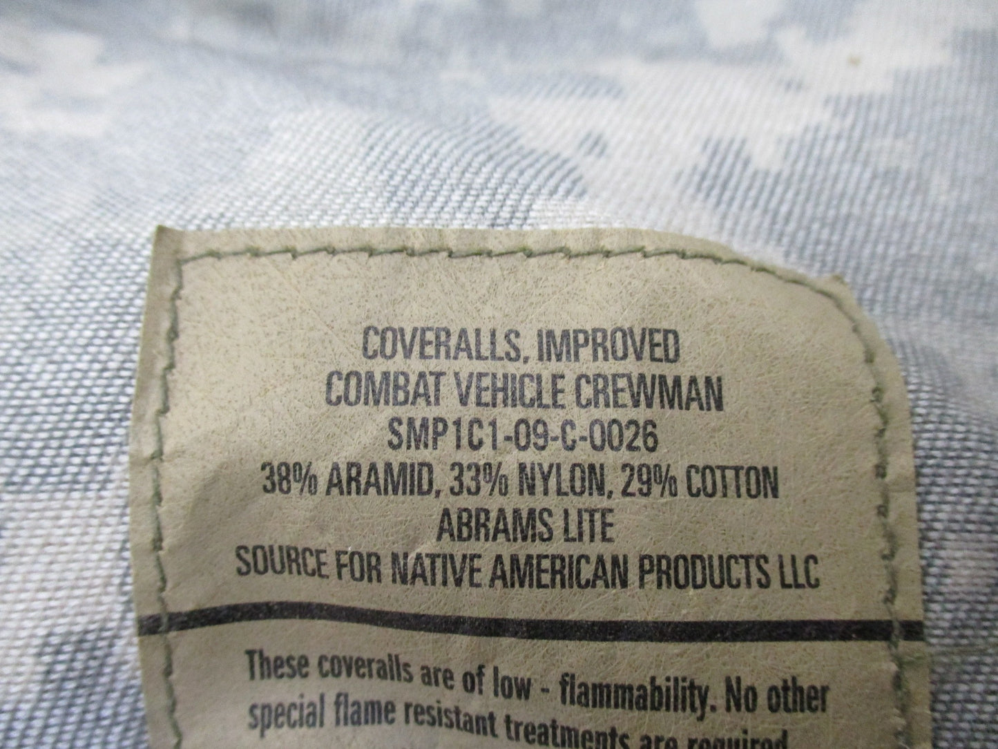 ARMY IMPROVED CREWMAN COVERALLS ACU DIGITAL CVC SMALL/LONG 8415-01-560-5015