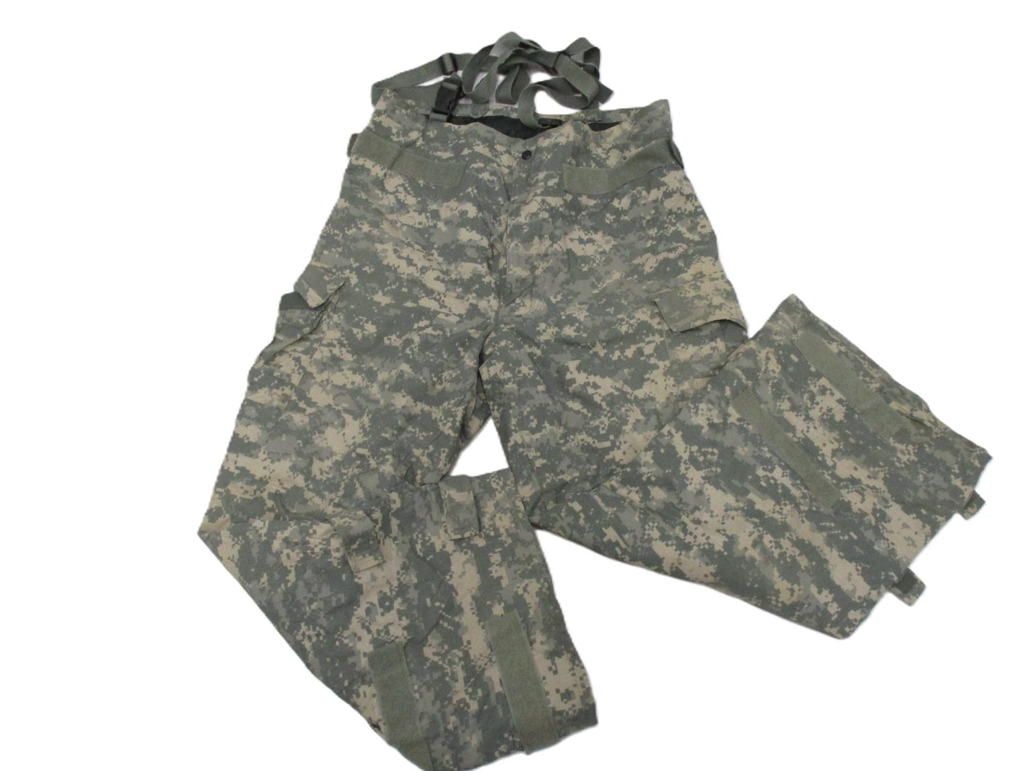 Centex Military Gear NIP ACU digital military pants, JSLIST MOPP suit chemical overgarment bottoms with multiple pockets and reinforced fabric.
