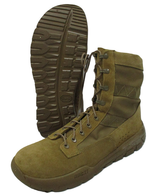 US ARMY ROCKY COMBAT BOOTS C4R TACTICAL BOOT COYOTE 12.5 REGULAR VIBRAM SOLE